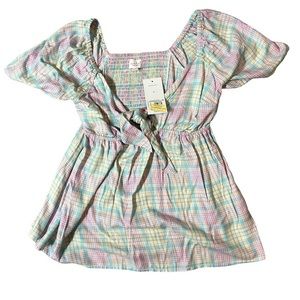 Isabel by Ingrid & Isabel Plaid Maternity top